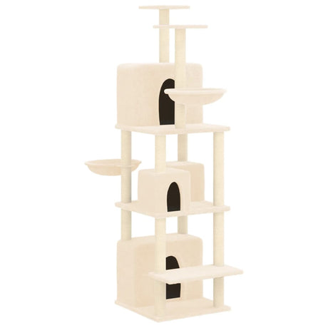 Vidaxl Cat Furniture avec Sisal Scratch Posts 180 cm Crème -Colored