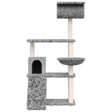 Vidaxl Cat Meubles avec Sisal Scratch Posts 131 cm Gris clair