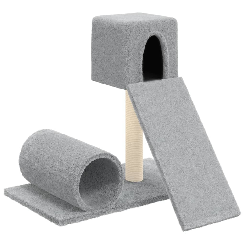 Vidaxl Cat Meubles avec Sisal Scratch Posts 59 cm Gris clair