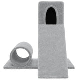 Muebles de gato de Vidaxl con postes de rascado de sisal 59 cm de gris claro