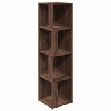 Vidaxl hoekkast 33x33x132 cm bewerkt hout bruin eikenkleur