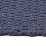 Vidaxl rectangulaire 120x180 cm bleu marine de coton
