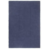 Vidaxl rectangulaire 180x250 cm Coton bleu marine