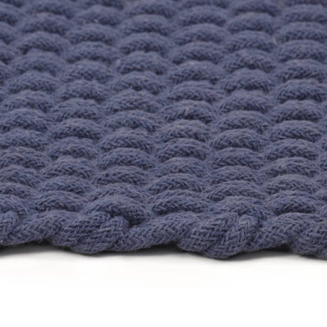 Vidaxl rectangulaire 180x250 cm Coton bleu marine