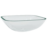 Vidaxl Washbasin 42x42x14 cm przezroczysty szklany