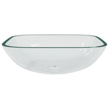 Vidaxl Washbasin 42x42x14 cm Verre transparent