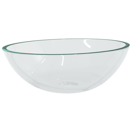 Vidaxl Washbasin 50x37x14 cm Verre transparent