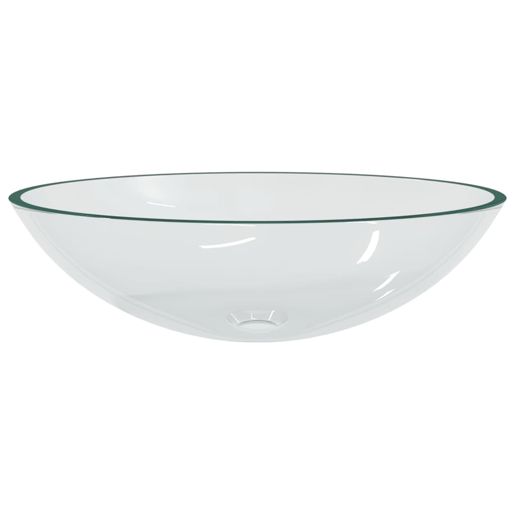 Vidaxl Washbasin 50x37x14 cm przez przezroczystość szkła