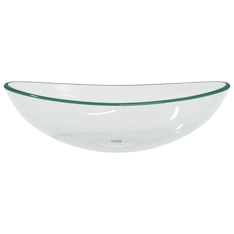 Vidaxl Washbasin 54.5x35x15,5 cm Verre durci transparent