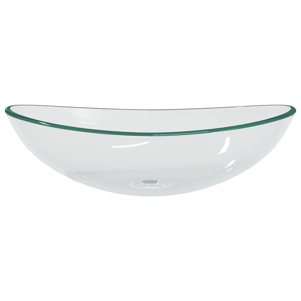 Washbasin vidaxl 54,5x35x15.5 cm hartowany przez przezroczysty szkło