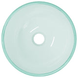 Vidaxl Washingin 30x12 cm en verre trempé mat