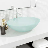 Vidaxl Washbasin 50x37x14 cm Verre mate