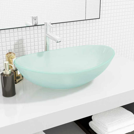 Vidaxl Washbasin 54.5x35x15,5 cm en verre durci