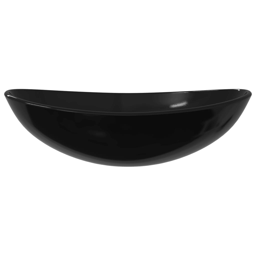 Vidaxl Washbasin 54,5x35x15.5 cm szklany szklany czarny