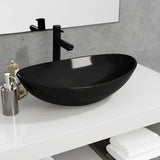 Vidaxl Washingin 54.5x35x15,5 cm en verre trempé noir