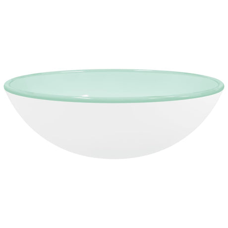 Vidaxl Washbasin 42x14 cm blanc trempé blanc