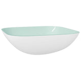 Vidaxl Washbasin 42x42x14 cm szklany biały