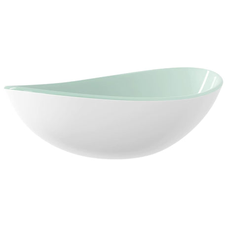 Vidaxl Washbasin 54.5x35x15,5 cm Blanc de verre durci