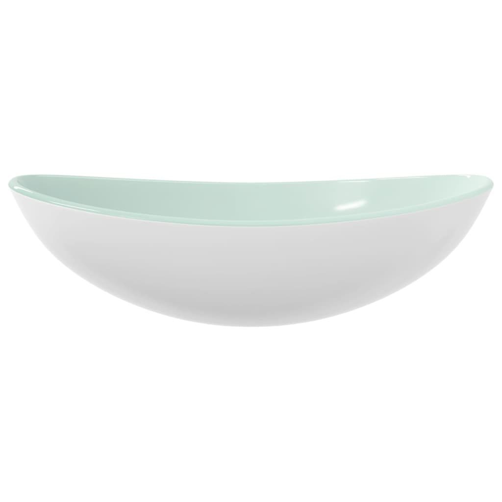 Vidaxl Washbasin 54.5x35x15.5 cm hartowany szklany biały biały