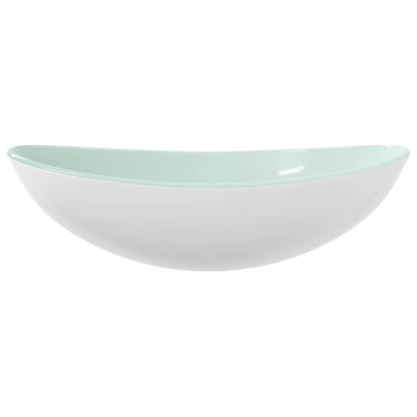 Vidaxl Washbasin 54.5x35x15,5 cm Blanc de verre durci