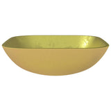 Vidaxl Washbasin 42x42x14 cm en verre or de couleur