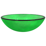 Vidaxx évier 42x14 cm verre trempé vert
