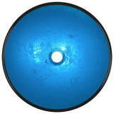 Vidaxl Washbasin 42x14 cm bleu en verre durci