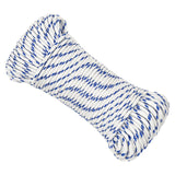 Vidaxl Boot Rope 3 mm 50 m polypropylenhvide