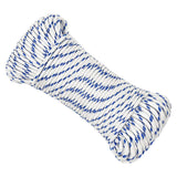 VidaXL corde de bateau 4 mm 25 m polypropylène blanc