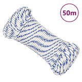 Vidaxxl corde de bateau 4 mm 50 m polypropylène blanc