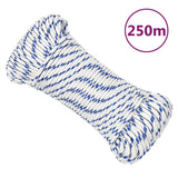 Vidaxl Boot Rope 4 mm 250 m Polypropylen wäiss