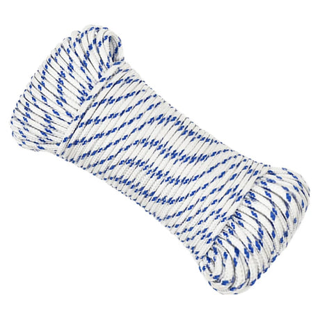 Corde à démarrage Vidaxl 4 mm 250 m de polypropylène blanc