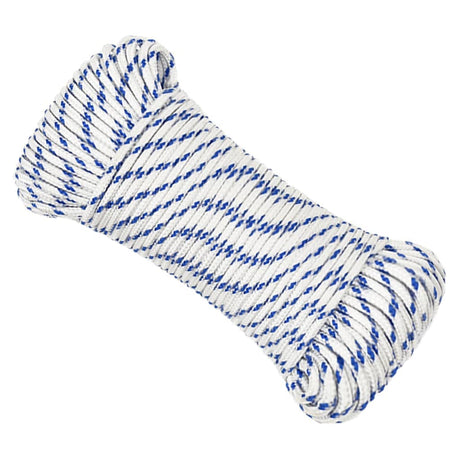 VidaXL corde de bateau 5 mm 100 m polypropylène blanc