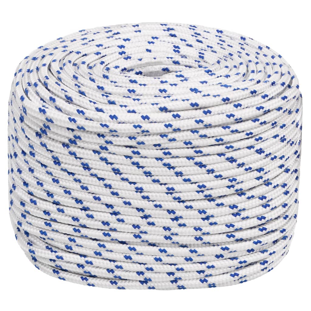Corde à démarrage Vidaxl 6 mm 25 m de polypropylène blanc
