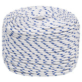 Corde à démarrage Vidaxl 6 mm 25 m de polypropylène blanc