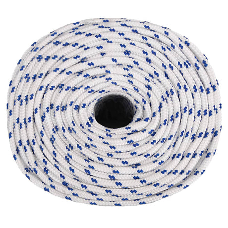 Corde à démarrage Vidaxl 6 mm 25 m de polypropylène blanc