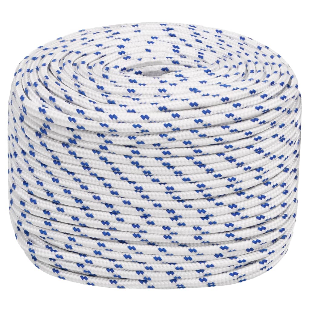 Corde à démarrage Vidaxl 6 mm 50 m de polypropylène blanc