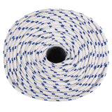 Corde à démarrage Vidaxl 6 mm 50 m de polypropylène blanc