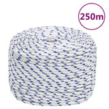 VidaXL corde de bateau 6 mm 250 m polypropylène blanc