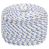 Corde à démarrage Vidaxl 6 mm 250 m de polypropylène blanc