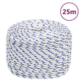 VidaXL corde de bateau 8 mm 25 m polypropylène blanc