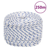 Vidaxl Boot Rope 8 mm 250 m polypropylenhvit