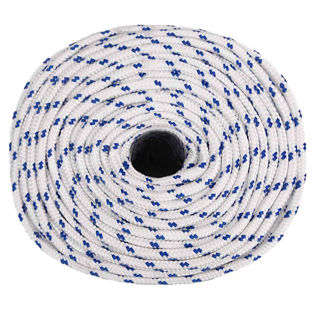 VidaXL corde de bateau 8 mm 250 m polypropylène blanc