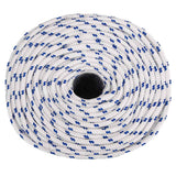 VidaXL corde de bateau 8 mm 250 m polypropylène blanc