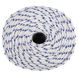 VidaXL corde de bateau 10 mm 25 m polypropylène blanc