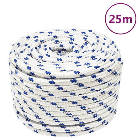 Vidaxxl corde de bateau 12 mm 25 m polypropylène blanc