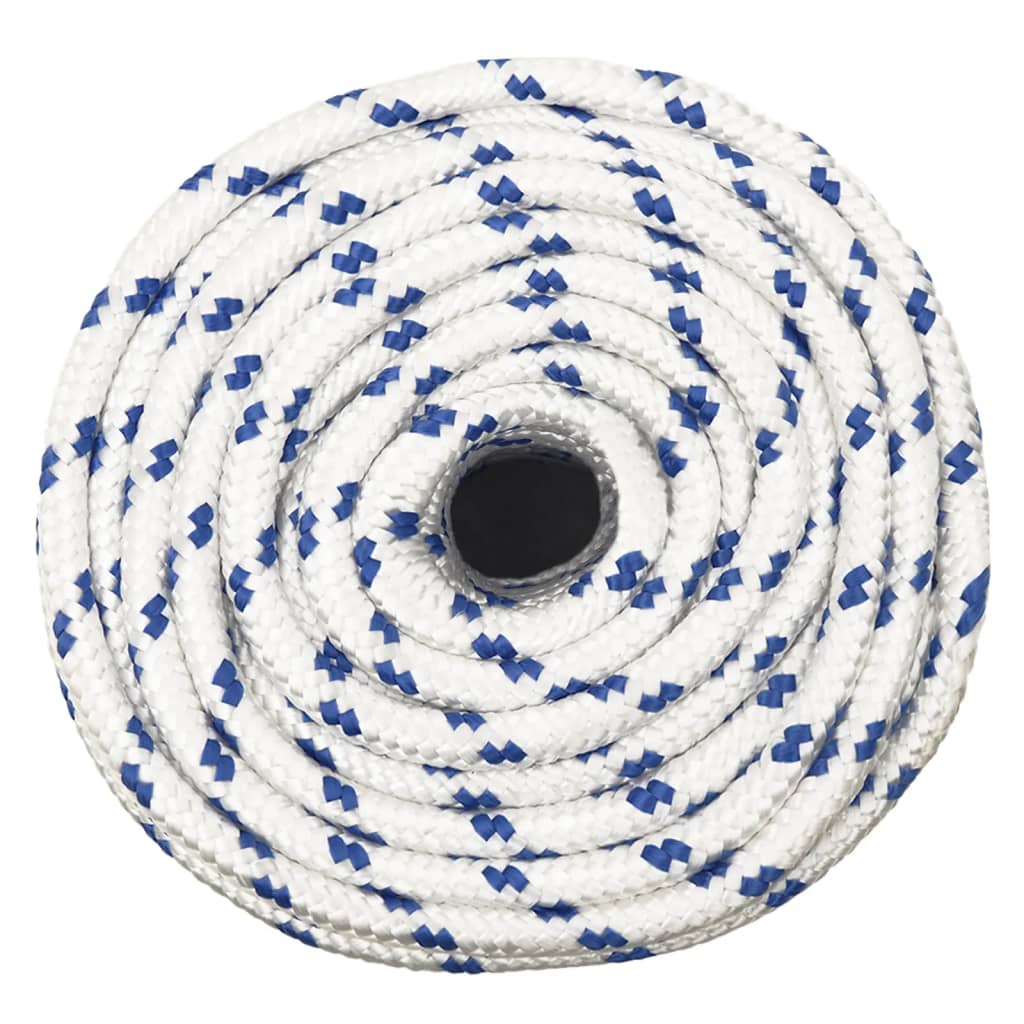 Vidaxxl corde de bateau 12 mm 25 m polypropylène blanc