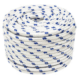 Corde à démarrage Vidaxl 14 mm 100 m de polypropylène blanc
