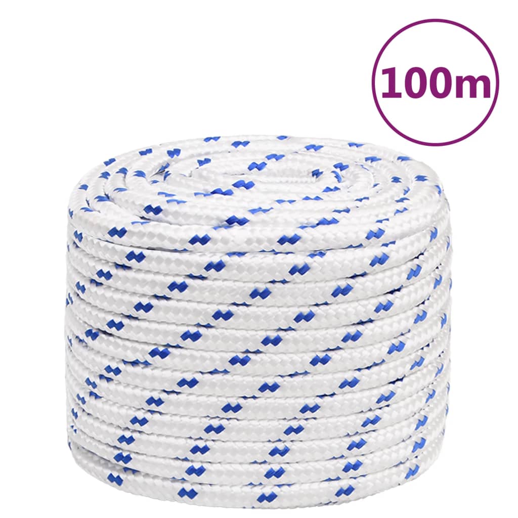 Vidaxl Boot Rope 16 mm 100 m Polypropylene white