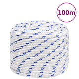 Corde à démarrage Vidaxl 16 mm 100 m de polypropylène blanc
